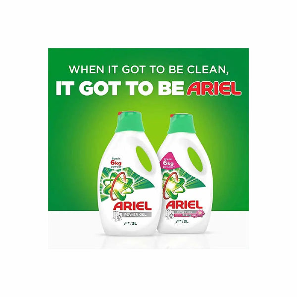 Ariel Liquid Detergent, Original Scent for a Stain Free Clean Wash, Pack of 2 x 3 Liters - Neocart General Trading LLC