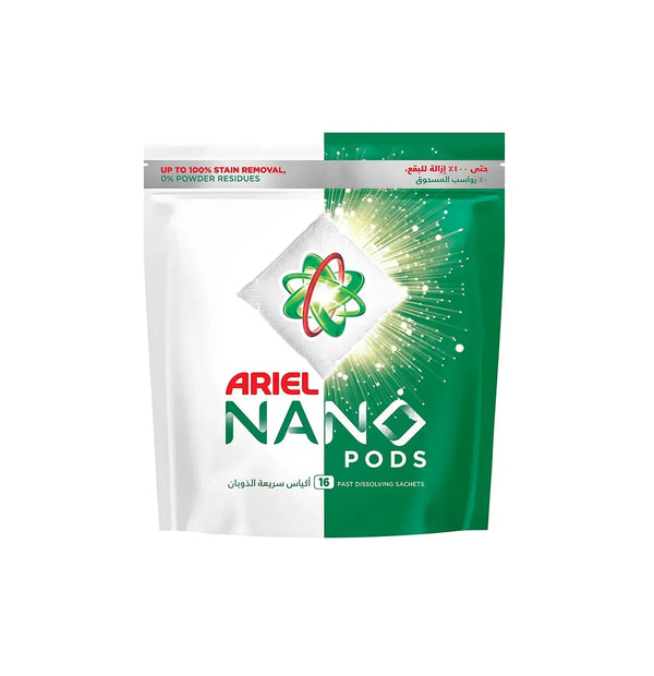 Ariel nano pods original scent 16 sachets - Neocart General Trading LLC