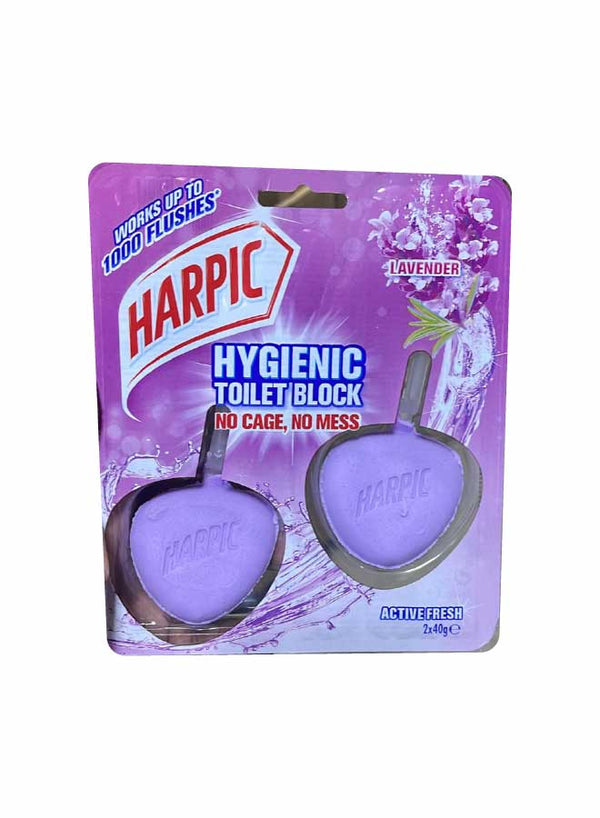 Harpic Hygienic Toilet Block Lavender & Sage 2x, 40 gm