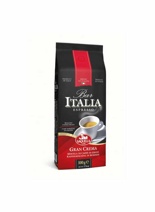 Saquella Caffe Bar Italia Gran Crema Beans, 500g