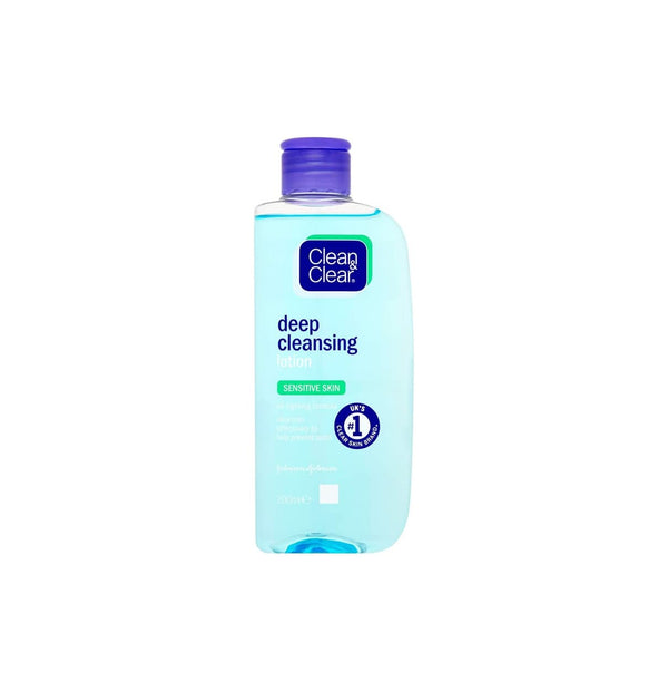 Clean & Clear Deep Cleansing Lotion for Sensitive Skin, 200ml, Multi - Neocart General Trading LLC