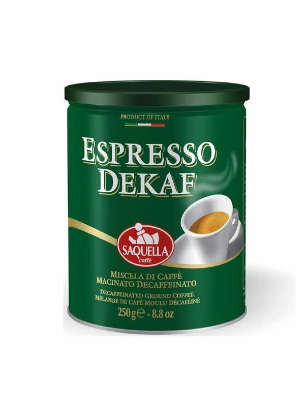 Saquella Espresso Dekaf Caffeine Free Coffee, 250 g