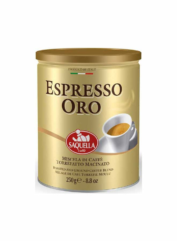 Saquella Espresso Oro 250 g Ground Coffee