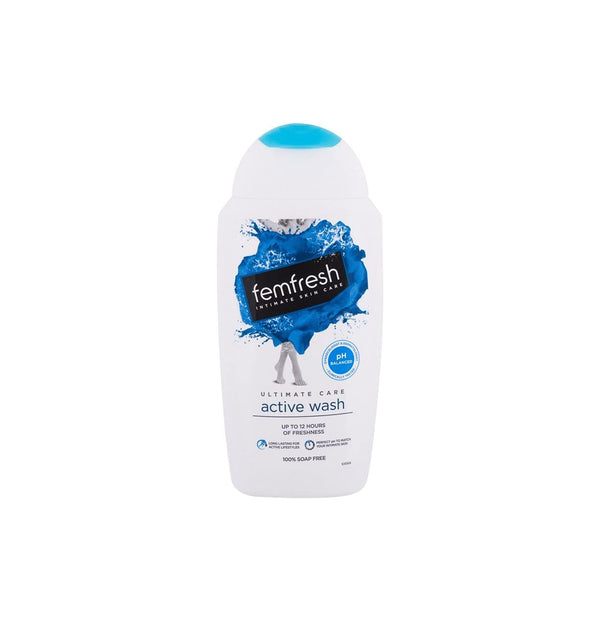 Femfresh Ultimate Care Active Ph Balanced Feminine Wash with Energising Ginseng and Antioxidants, Post-Workout Intimate with Long-Lasting Multiactif Complex, 250 ml - Neocart General Trading 