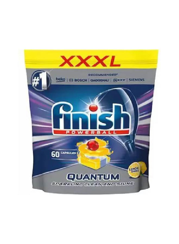 finish quantum 60 tablet sparkling clean and shine xxxl - Neocart General Trading LLC