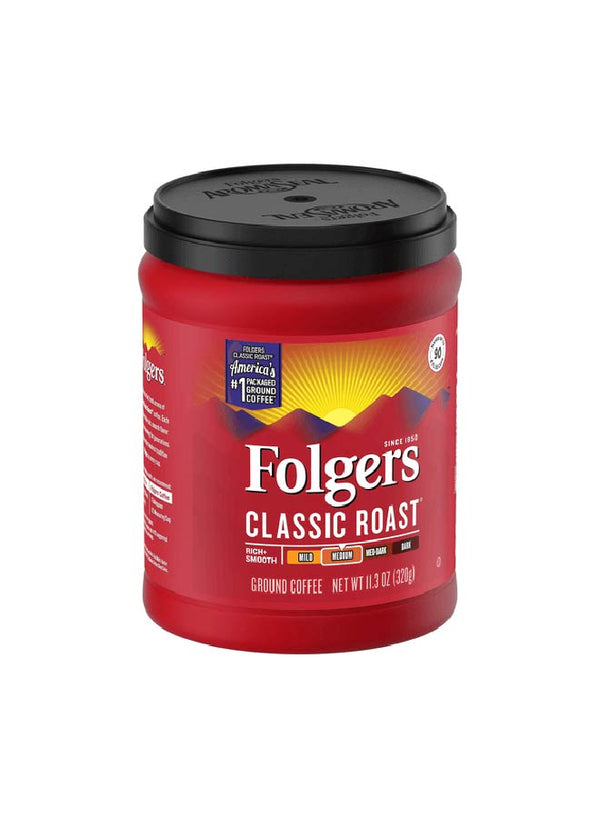 folgers Classic Medium Roast Ground Coffee With Rich pure taste 1.44g - Neocart General Trading LLC