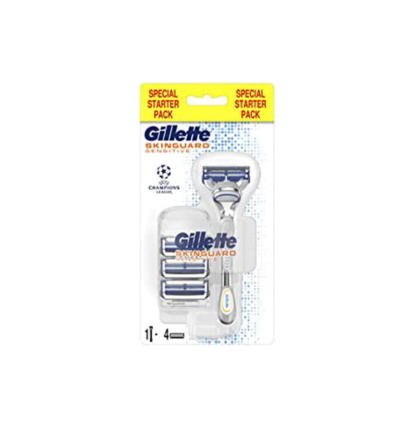 Gillette Skinguard Sensitive Men's Razor Blades Refills + Handle - Neocart General Trading LLC