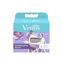 Gillette Venus Comfortglide Breeze Women's Razor Blade Refills, 4 Count - Neocart General Trading LLC