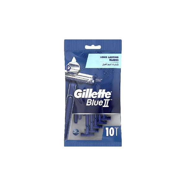 Gillette Blue II Men's Disposable Razors x10 - Neocart General Trading LLC