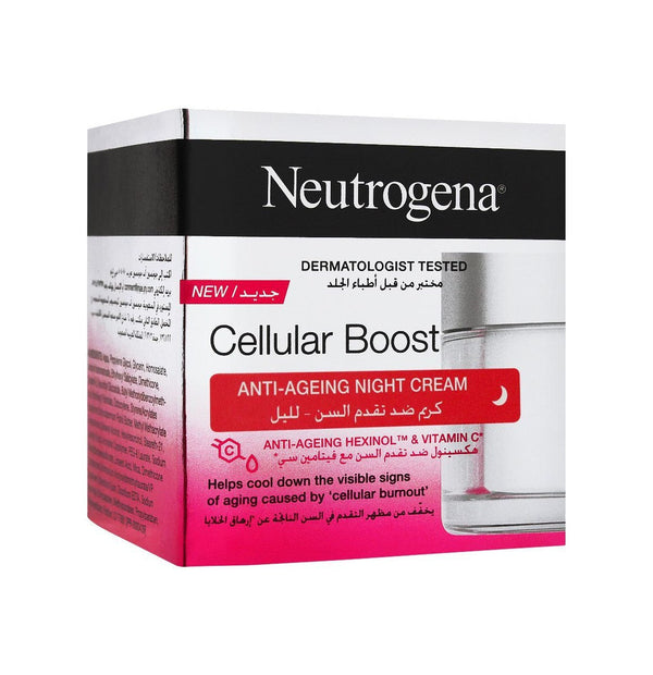 Neutrogena Face Cream, Cellular Boost, Anti-Ageing Night Cream, 50Ml - Neocart General Trading LLC