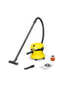 Karcher WD 2 Plus Wet & Dry Vacuum Cleaner, 12L, Yellow/Black