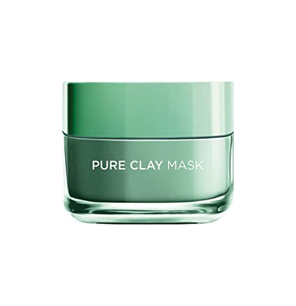 L'Oreal Paris Pure Clay Green Face Mask With Eucalyptus, Purifies And Mattifies, 50 ML - Neocart General Trading LLC