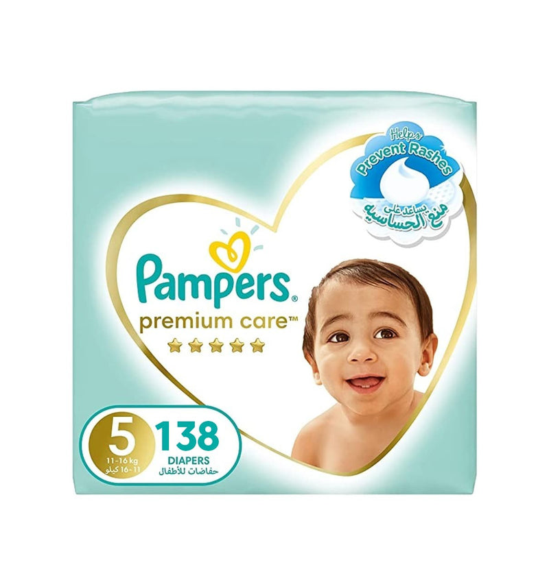 Pampers Premium Care Diapers, Size 5, 11-16 kg - Neocart General Trading LLC