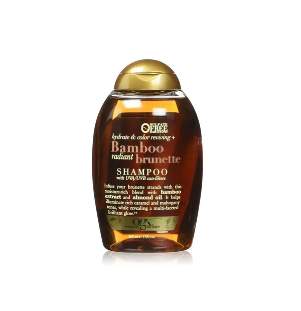 OGX Bamboo Shaggy Moisturizing Light Brown Shampoo, 388 ml - Neocart General Trading LLC