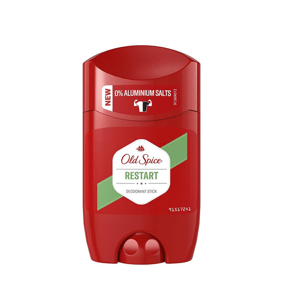 Old Spice Restart Deodorant Stick | 50 ml | Deodorant Stick Without Aluminium for Men | Men's Deodorant with Long-lasting Fragrance - Neocart General Trading LLC