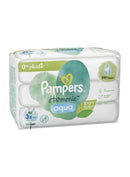 Pampers Harmonie Aqua Baby Wipes 3x 48 144 Baby Wipes, Gentle Skin Protection for Delicate Skin with 99% Water - Neocart General Trading LLC
