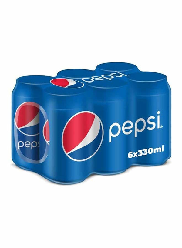 Pepsi Carbonated Soft Drink 330ml x 6