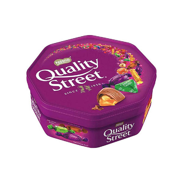 Nestle Quality Street Assorted Milk and Dark Chocolate and Toffees Tub, 900g - Neocart General Trading LLC