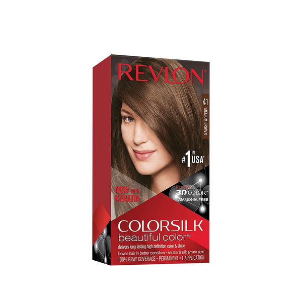 REVLON Colorsilk Beautiful Color Ea 1 Count Medium Brown - Neocart General Trading LLC