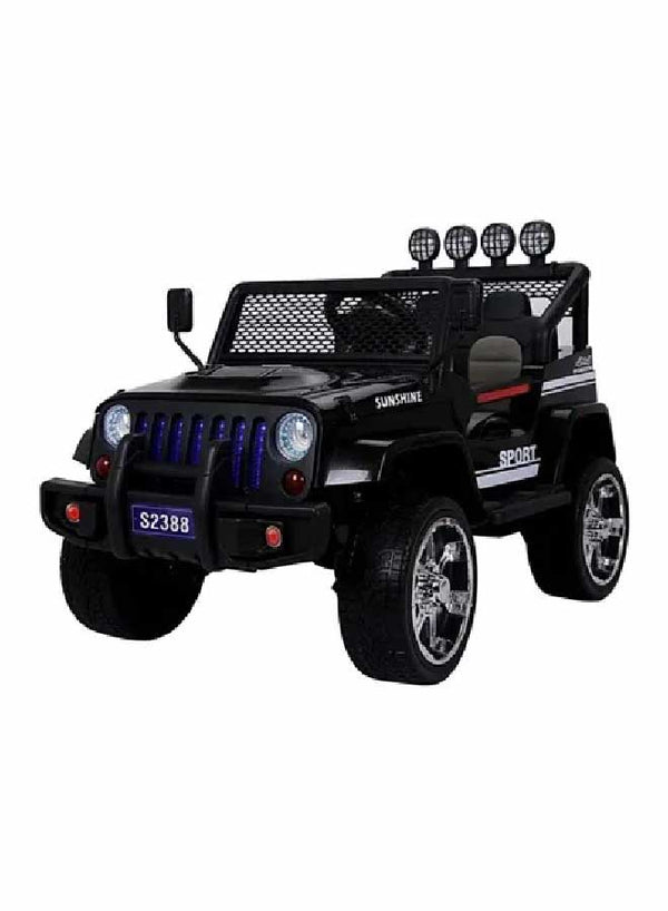 Megastar - Ride on 12V 2 Seater Kids Jeep Style - Black