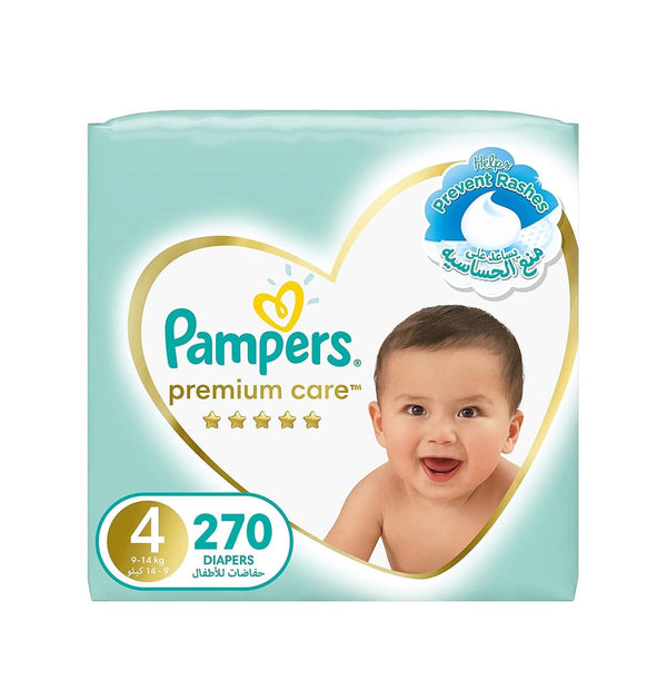 Pampers Premium Care Diapers, Size 4, 9-14 kg - Neocart General Trading LLC