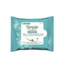 Simple Daily Skin Detox Clear + Matte Cleansing Wipes, Cleanses for Clear and Fresh Skin, - Neocart General Trading LLC