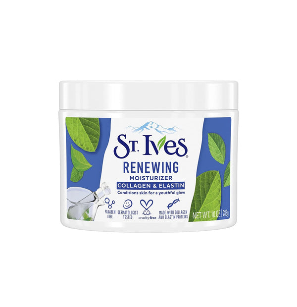 St. Ives Timeless Skin Collagen Elastin Facial Moisturizer 10 Ounce - Neocart General Trading LLC