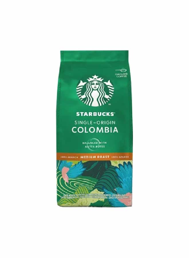 Starbucks Colombia Medium Roast Ground  Coffee 200g 100% Arabica
