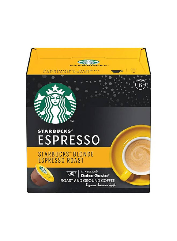 Starbucks Blonde Espresso Roast By Nescafé Dolce Gusto Box Of 12 Capsules - Neocart General Trading LLC