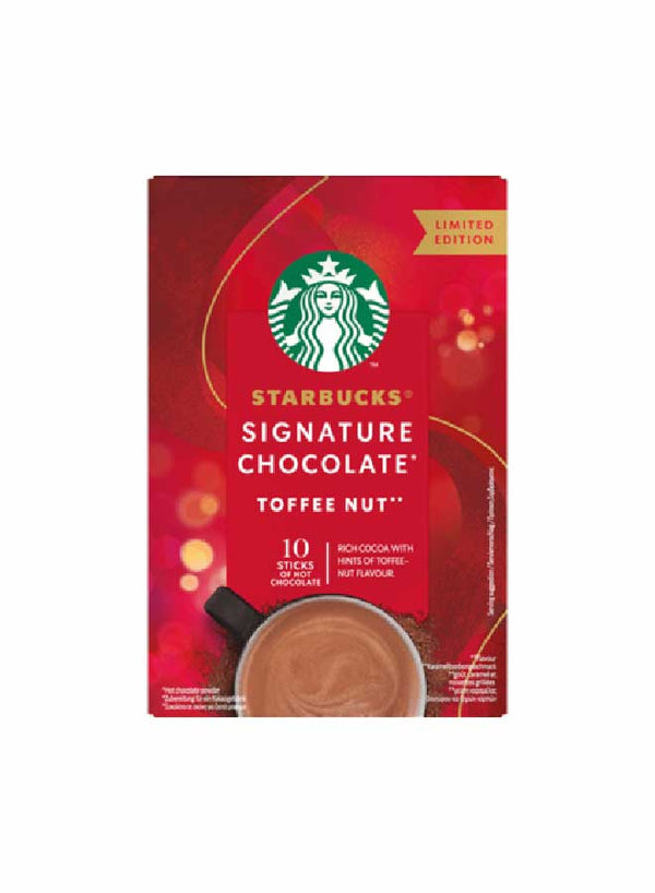 Starbuck Signature Hot Chocolate Drink Toffee Nut 10 Sticks