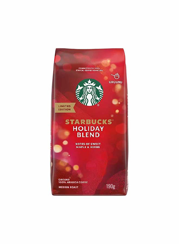 Starbucks Holiday Blend Ground  Coffee Medium Coffee, 200g