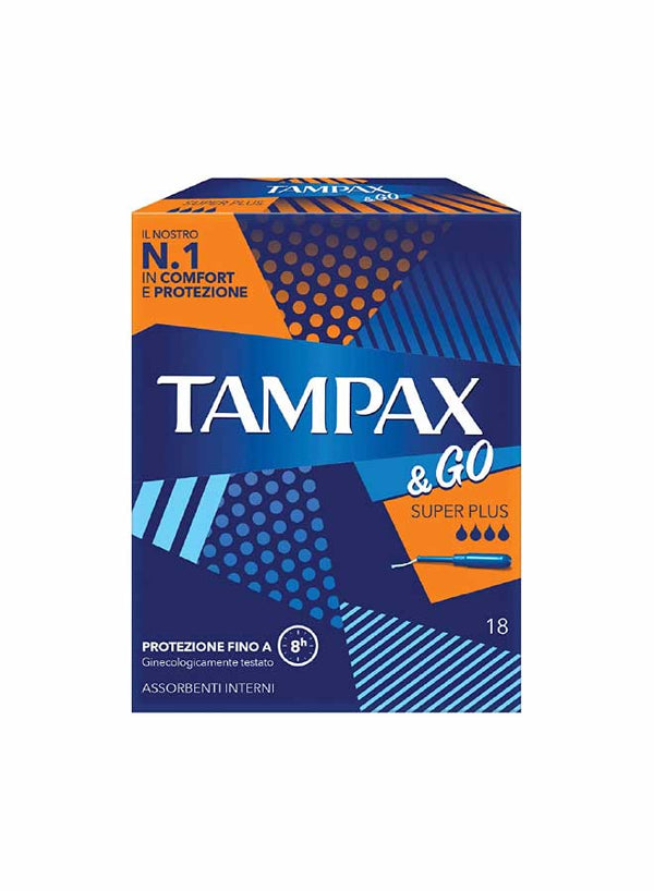Tampax &Go Super Plus x18 Swabs
