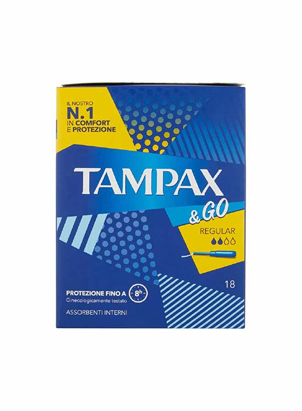 Tampax & Go Regular Pads - 18 Pieces