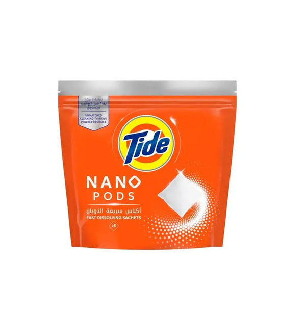 Tide Nano Pods Fast Dissolving Sachets Stain-free Clean Laundry Pack of 5 Sachets - Neocart General Trading LLC