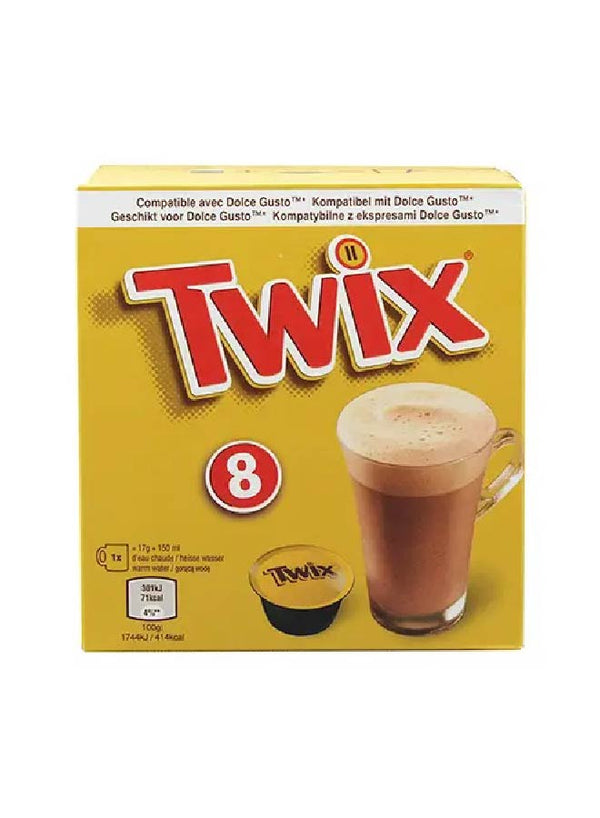 Twix Hot Chocolate Pods 100g Pack of 8 - Neocart General Trading LLC