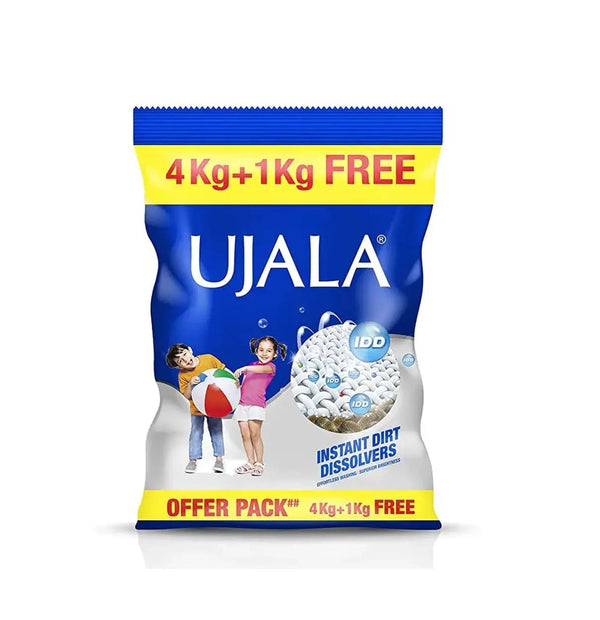 Ujala IDD Detergent Powder - 4 kg with Free Detergent - 1 kg - Neocart General Trading LLC