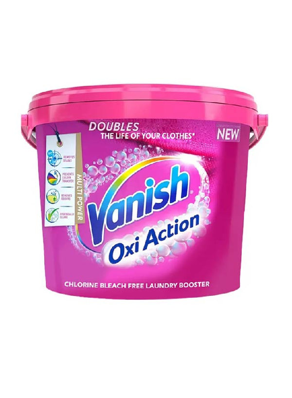 VANISH OXI ACTION NEW MULTI-POWER FABRIC STAIN REMOVER POWDER , 2.4KG - Neocart General Trading LLC