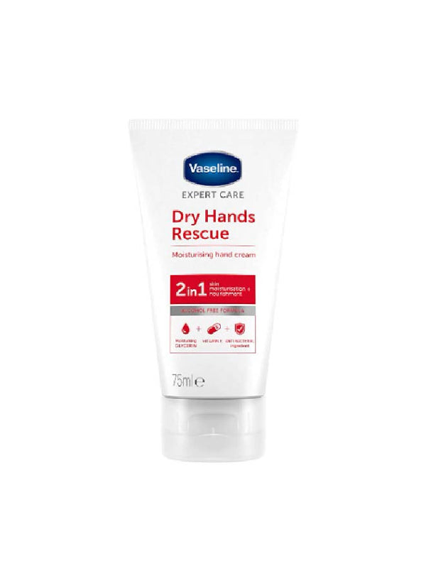 Vaseline Expert Care Dry Hands Rescue Hand Cream 75ml - Neocart General Trading LLC