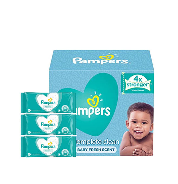 Pampers Fresh Clean Wipes,52s x 12 (624 wipes) - Neocart General Trading LLC