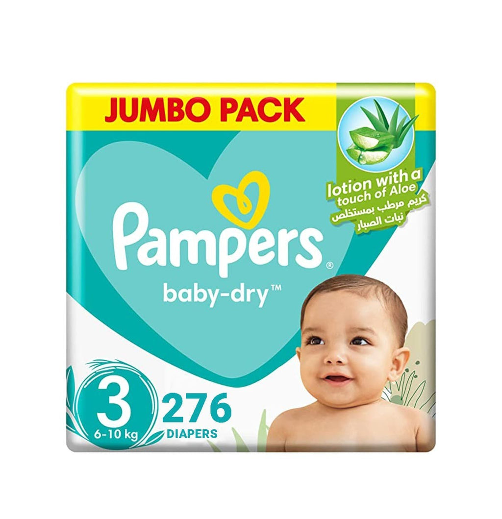 vuist klein Gespierd Pampers Baby-Dry Diapers, Size 3, Midi, 6-10kg, Jumbo Pack