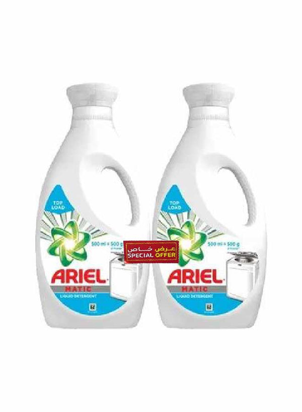 Ariel Top Load Detergent Liquid 500 ML x 2