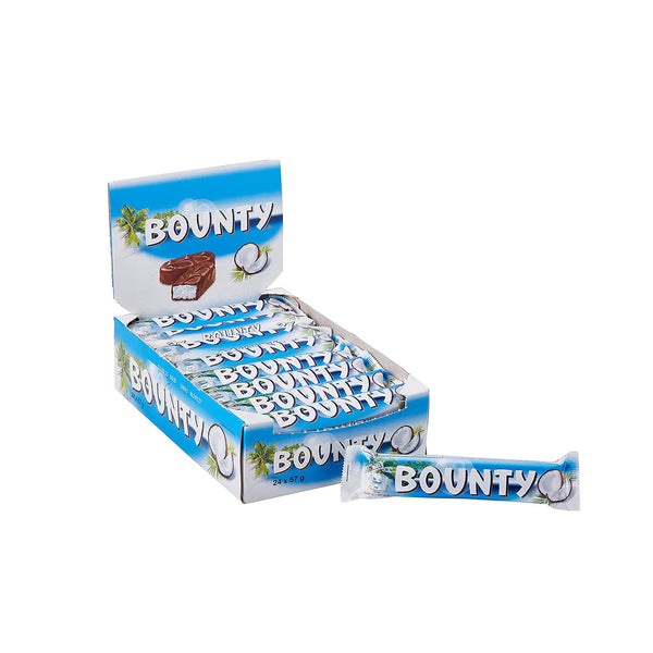 Bounty Coconut Milk Chocolate, 24 x 57 g - Neocart General Trading LLC