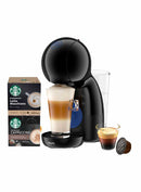 Dolce Gusto Piccolo XS  Capsule Coffee Machine Kit, Including 2 boxes of Starbucks Coffee Pods