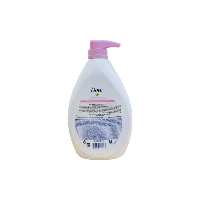 Dove Body Wash Assorted Flavour( Sakura Blossom Dove Go Fresh) 1000ml - Neocart General Trading LLC