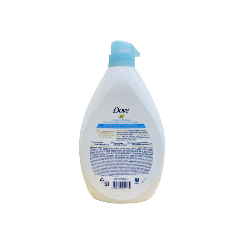 Dove Body Wash Assorted Flavour(Oxygen Moisture Dove Nourishing Softening Body Wash) 1000ml - Neocart General Trading LLC