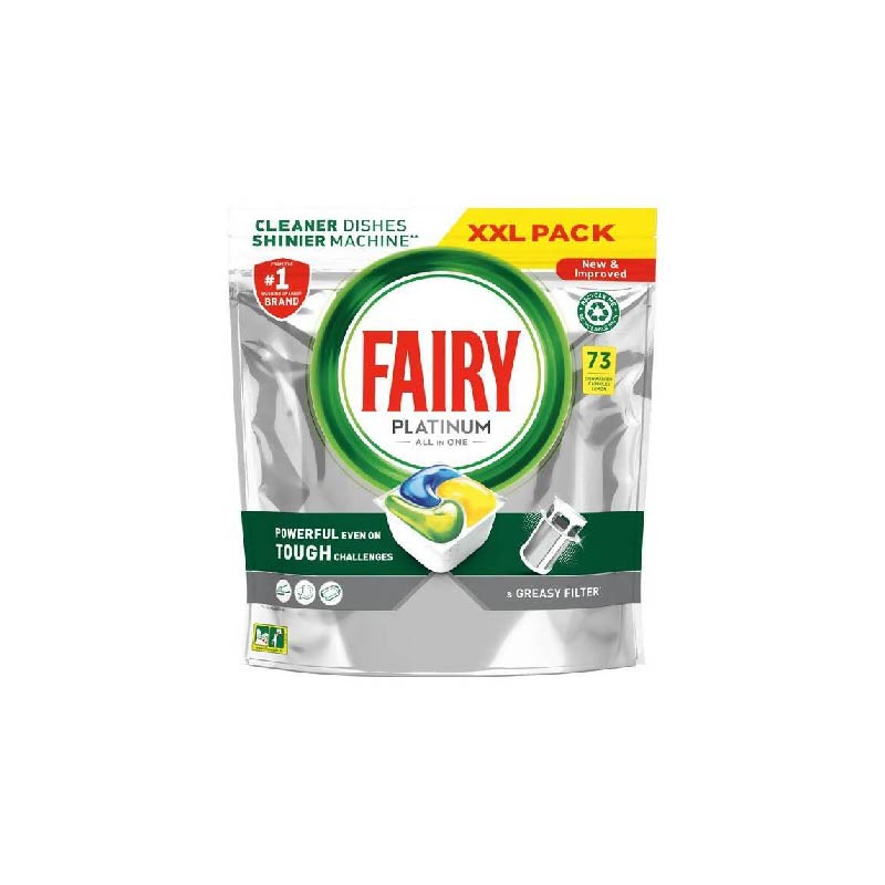 FAIRY Platinum all in one Powerfull Dishwasher Tabs 73 - Neocart General Trading LLC