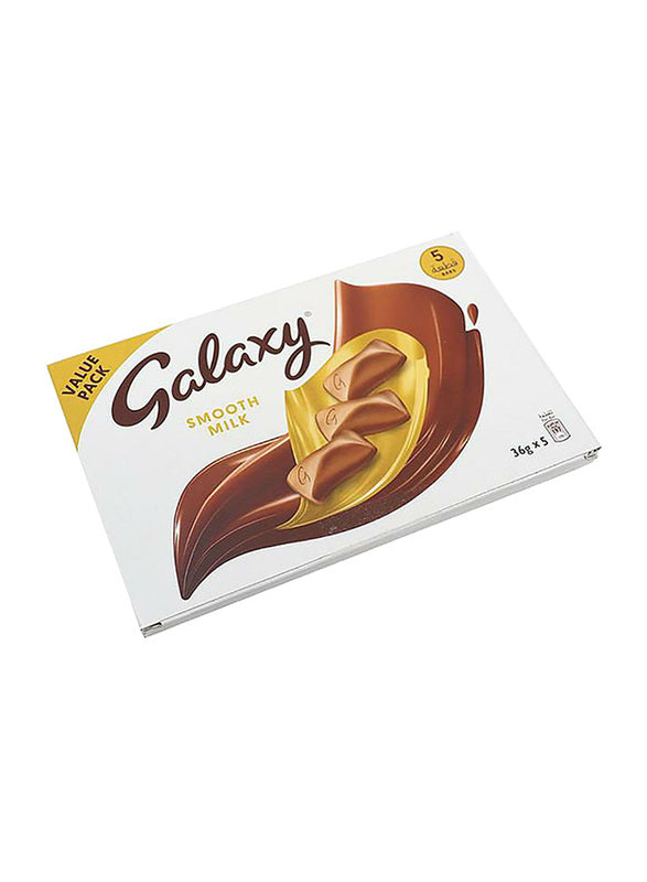 Galaxy Smooth Milk Chocolate Bars 36g x5  (Twin pack) - Neocart General Trading LLC