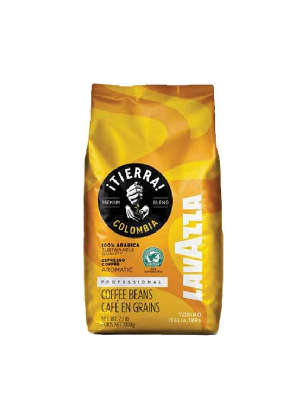 lavazza Premium Tierra Colombia Blended Coffee Beans Pack 1kg  Single - Neocart General Trading LLC