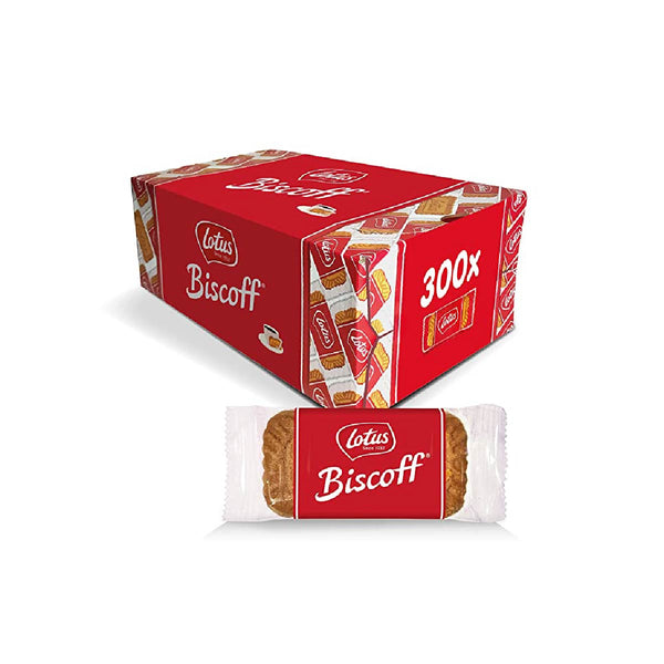 Lotus Biscoff Cookies – Caramelized Biscuit Cookies – 300 Cookies Individually Wrapped – Vegan,0.2 Ounce (Pack of 300) - Neocart General Trading LLC