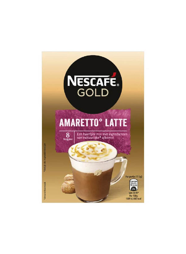 NESCAFE Gold Amaretto Latte 8 Sachets 140grams - Neocart General Trading LLC